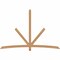 Ekena Millwork Alberta Smooth Timber Gable Bracket, Western Red Cedar, 96"W x 64"H x 3 1/2"D x 3 1/2"F, 16/12 Pitch GBW096X64X0404ALB00SWR - alternate 1